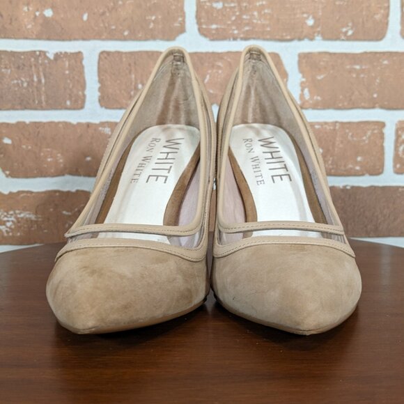 Ron White Suede Pumps - Picture 5 of 6